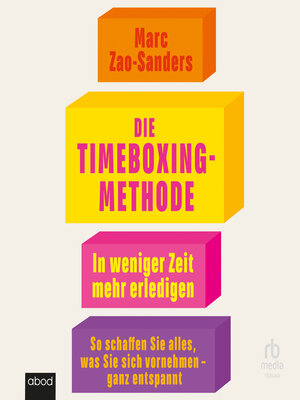 cover image of Die Timeboxing-Methode